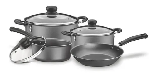 Ollas Tramontina Bateria De Cocina Set 7 Piezas Turim Teflon