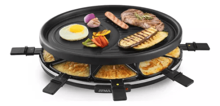 Parrilla Plancha Pizza Racletera Atma Ra918p Para 8 Personas - Imagen 4